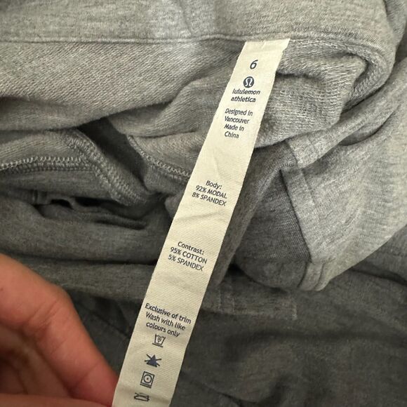 LULULEMON Coast Wrap Jacket Heather Gray Mock Neck Stretch Athleisure - Picture 12 of 15
